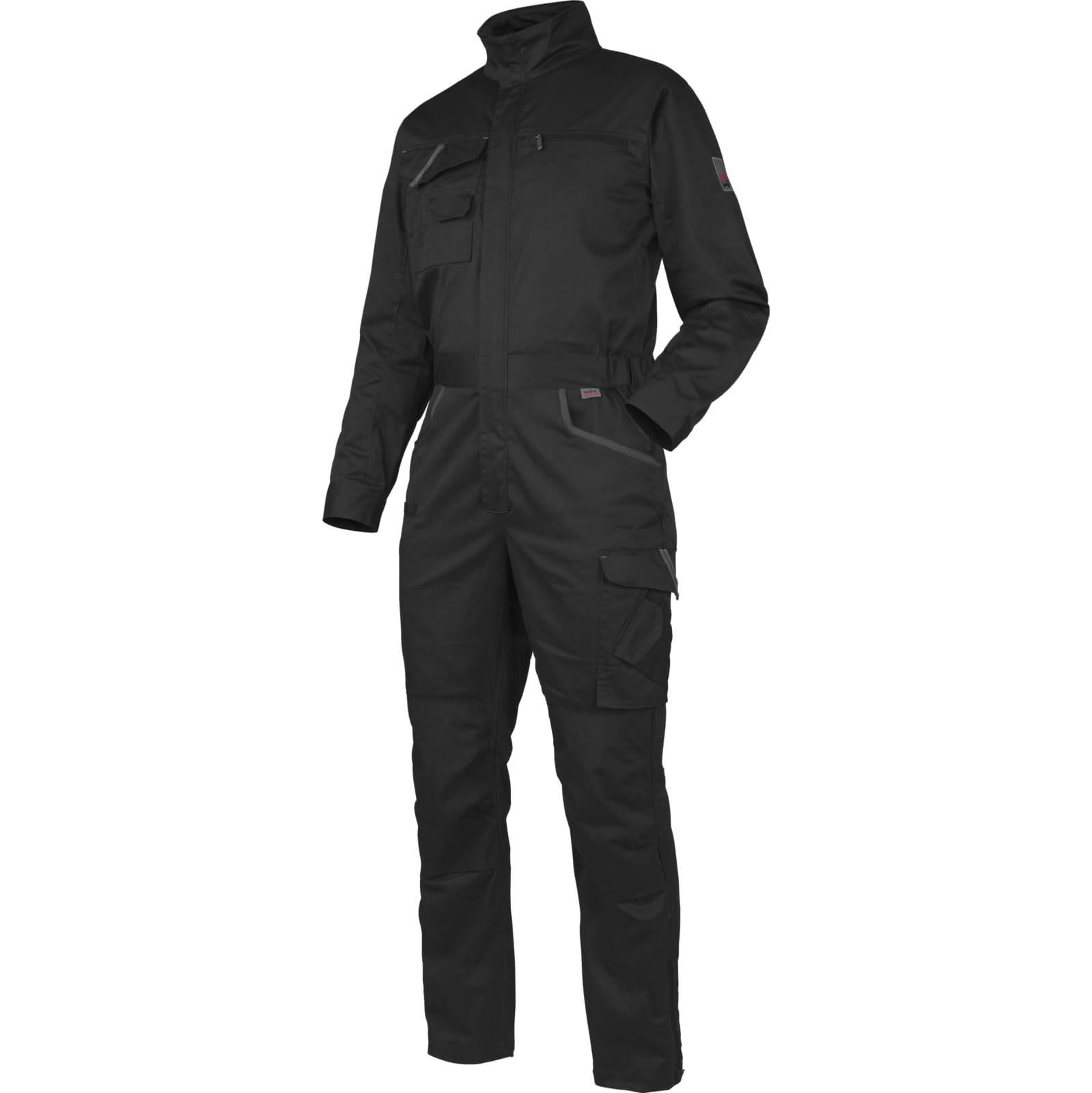 WÜRTH MODYF Overall Stretch X – Herren-Arbeitsoverall, Knie-/Taschen-Variante, Schwarz, Größe XS