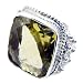 CaratYogi Vera Anello Cuscino Matrimonio Stile Vintage Stile exquis Design Taglia Limone Quarzo Argento e Argento 925/1000, 8, Colore: Giallo, cod. CYSRLQ039-I