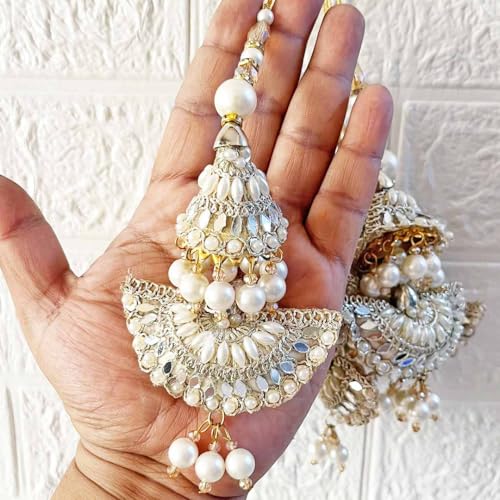 Image of Adikala Craft Store Handmade Ethnic Latkan Tassel Set of 2 for Saree Pallu, Blouse, Suits, Dupatta, Lehenga Decor (Silver Cushion)