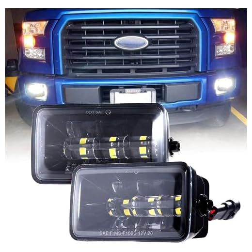 Upgrade LED Fog Lights for 2015-2020 Ford F150 4 Inch LED Fog Light Assembly Kit,36W Waterproof LED Bumper Lamps Set-1 Pair