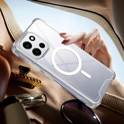 Image of A rtistque Clear Back Cover Case for OnePlus Nord 6 / CE 6 5G | Compatible with Mag-Safe | Premium Cover | Shockproof TPU Bumper | Slim Protective Design | OnePlus Nord 6 Back Cover - Transparent