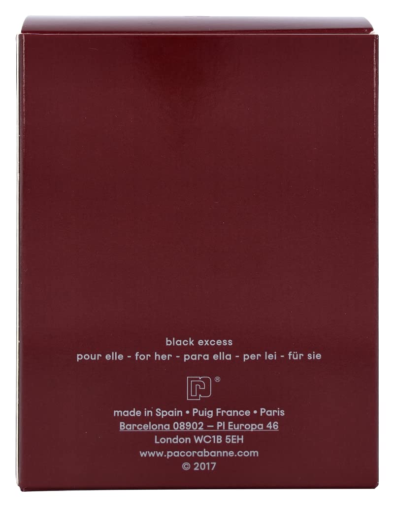 Black XS by Paco Rabanne for Women 1.0 oz Eau de Parfum Spray