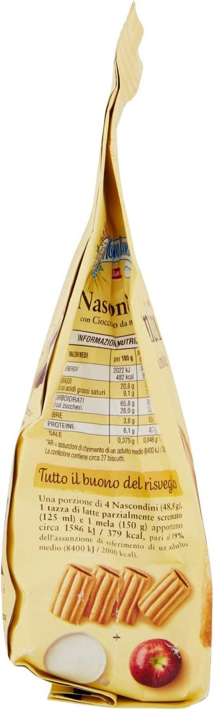 Mulino Bianco Lot de 12 biscuits Nascondini 330 g Italie biscuits biscuits biscuits gâteaux brioche