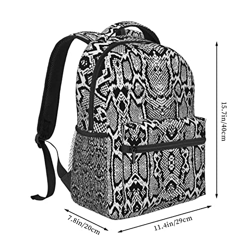 Snake Skin Backpack Animal Laptop Backpack Cute Tablet Bag Cool Bag Laptop Bag Snake Travel Bag2