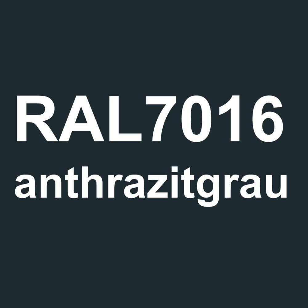 Doppelstabmattenzaun anthrazit RAL7016 KP Länge und Höhe wählbar 6/5/6 Doppel-Stab Matten Zaun Draht Gitterzaun Metallzaun (20, 83)