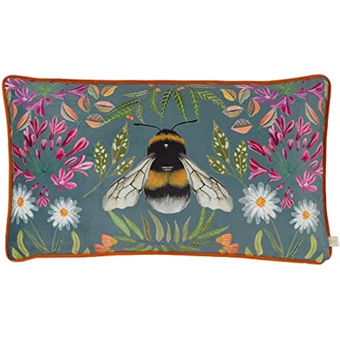 Wylder Nature Zinnia Bee Cushion Cover Cover