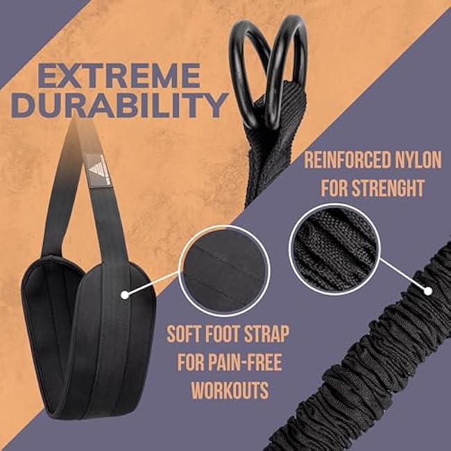 Pull Up Assist Band with 4 Different Resistance Bands - 50,60,70,80 Total 260lbs, Heavy Duty Pull Up Resistance Bands with Adjustable Height and Foot Rest - Pull Up Assistance Band Endeavor