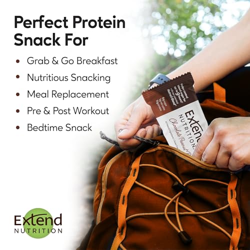 Extend Bar Extend Nutrition Sugar Free Keto Bars, Perfect Diabetic Snacks For Adults And Kids, High Protein Bars For Hunger Control & Steady Energy, Low Carb, Keto Friendly thumb #5