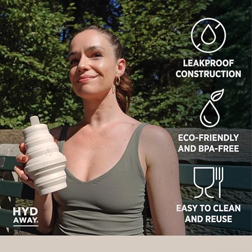 Image of HYDAWAY 17oz Collapsible Water Bottle - BPA-Free, Leakproof, Lightweight, and Space-Saving - Perfect for Travel, Hiking, and Everyday Hydration