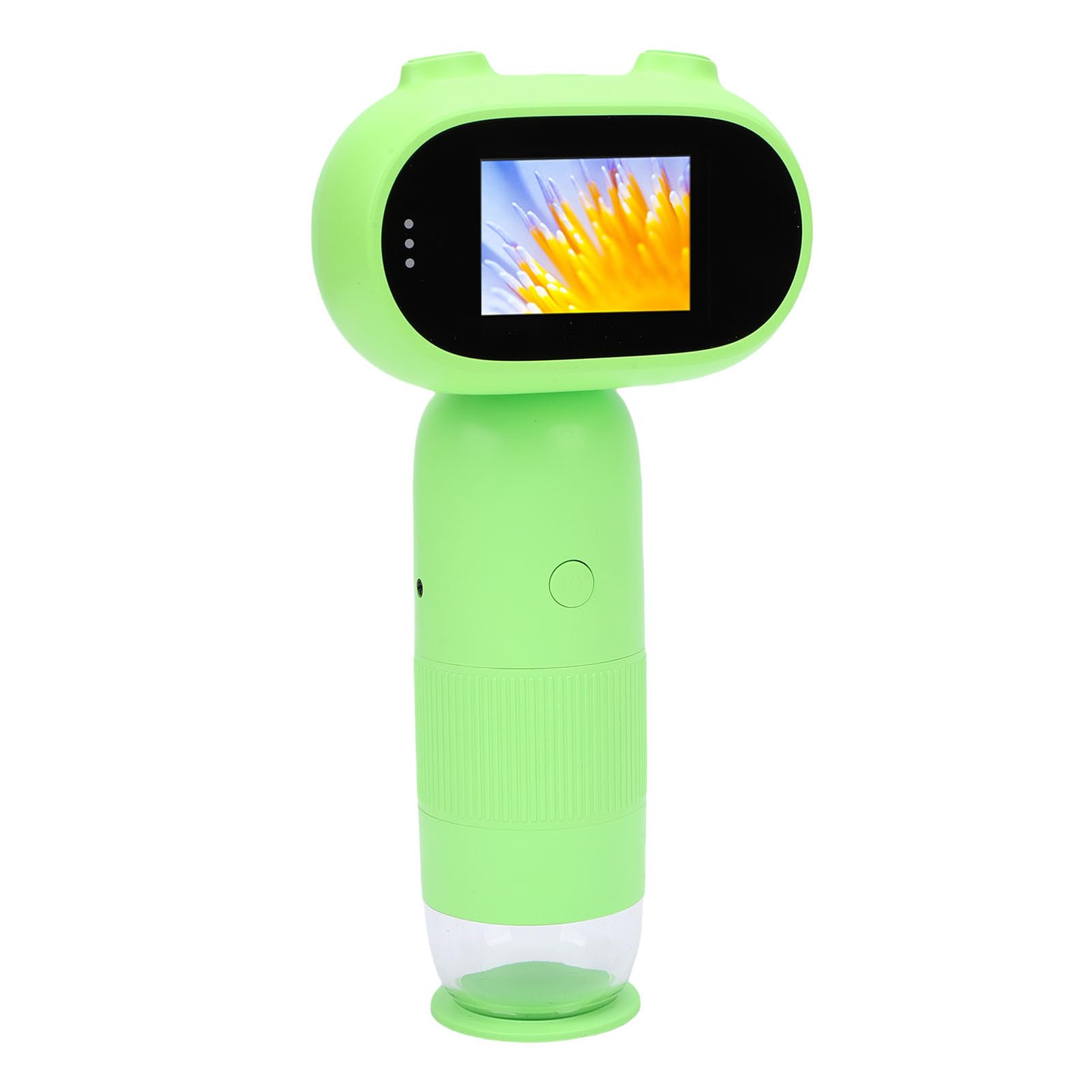 ViaGasaFamido Microscopio Tascabile per Bambini con 8 Luci LED e Schermo 1080P per Immagini Nitide Adatto a Giovani Esploratori e Studenti