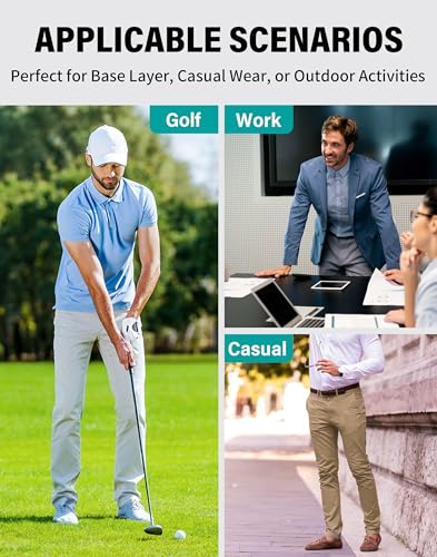 Pioneer Camp Herren Golfhose Stretch Atmungsaktiv Elastischer Bund Lang Golf Pants mit Funktionelle Taschen Grau Grey Größe:32