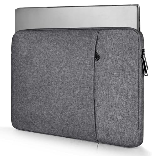 Image of 15.6 16 inch Laptop Case Sleeve for Dell 15 Laptop /16 Plus /Inspiron, Aspire Go 15 / Chromebook, Lenovo ideaPad /Yoga, Samsung Galaxy 16 Protective Carrying Computer Bag, Space Grey