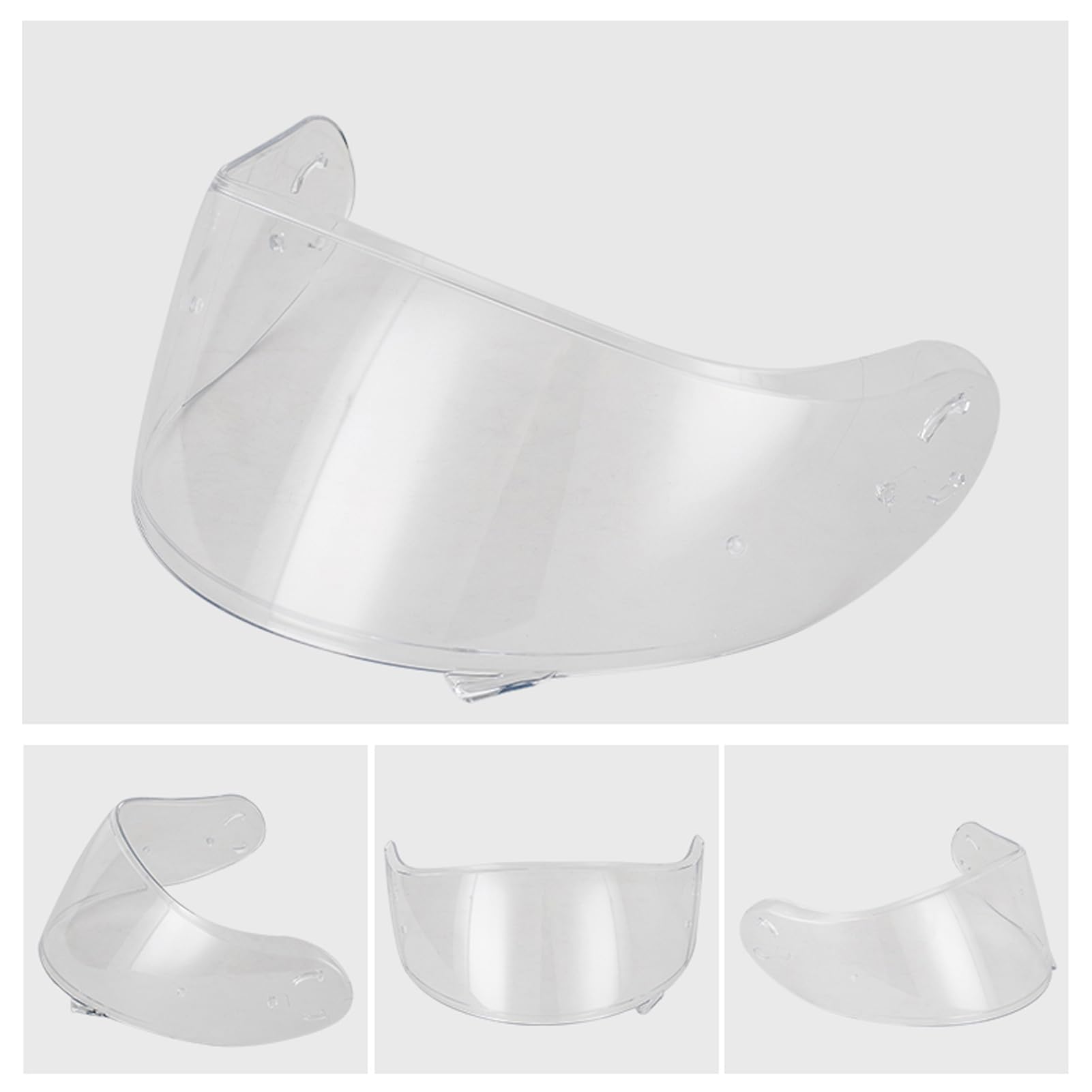 Yctze Visière de Rechange pour Casque Intégral Shoei CNS-3 NEOTEC II Series, Lentille de Casque de Moto, Accessoires de Moto (Transparent)