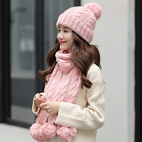 Foulard costume chaud et bonnet tricoté isolant à protection intégrale