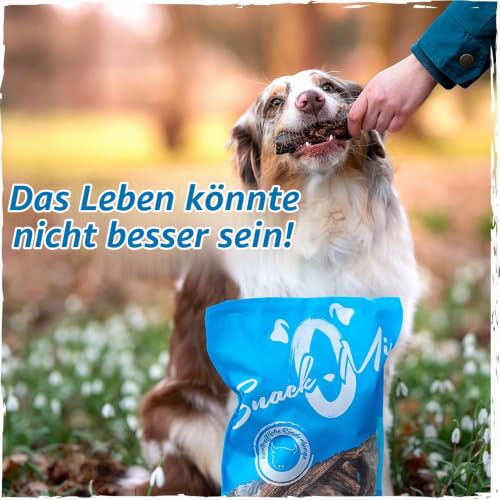 SnackOMio – Premium Hundesnack – delikates Rinderdörrfleisch, getreidefrei, 1er Pack (1 x 600g) – Ansicht 4