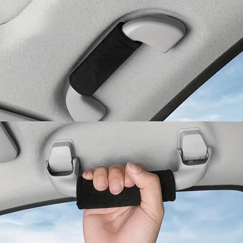 JQOUZHOUQIPEI Car Roof Handle Plush Soft Cover for MG MG3 Hybrid 2024+