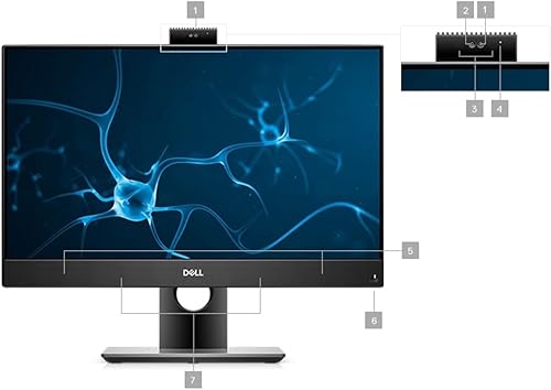 Miniatura 3 de Dell OptiPlex 5480 AIO 23.8 - Intel Core i7 de 10 generación - i7-10700T - Ocho núcleos 4.5 GHz - SSD de 256 GB - 16 GB de RAM - 1920 x 1080 FHD -