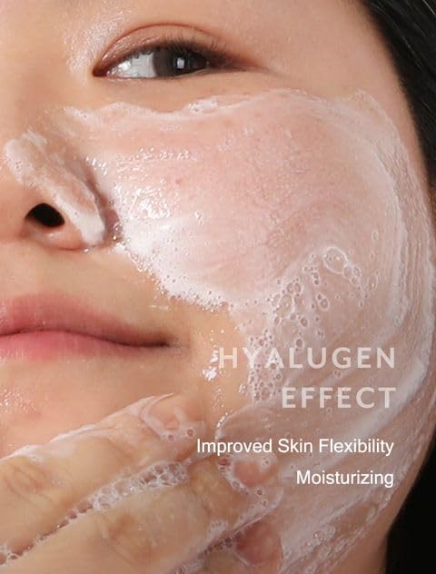 MIZON Hyalugen Gel To Foam Cleanser Collagen Hyaluronic Acid Hydrating Hypoallergenic Face Wash for Dry Skin Moisturizing Korean Skincare(100 ml/3.38 fl. oz) - Image 7