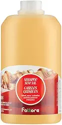 Shampoo Sem Sal Fattore Cabelos Químicos 2L – limpeza suave profissional, hidratação e emoliência, recomposição da fibra com queratina, antifrizz e brilho, uso diário e salão, embalagem econômica