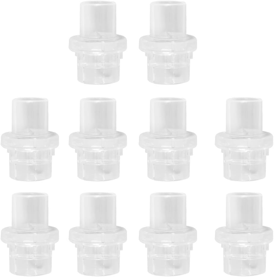 Pelvifine CPR Res-Cue Mask Replacement Valves One Way Valve with Filter,Wrapped Individually,10 Pieces