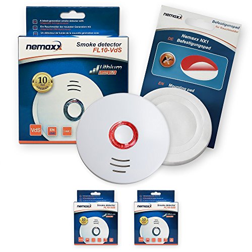 Nemaxx - Rilevatore di fumo e incendio, con
