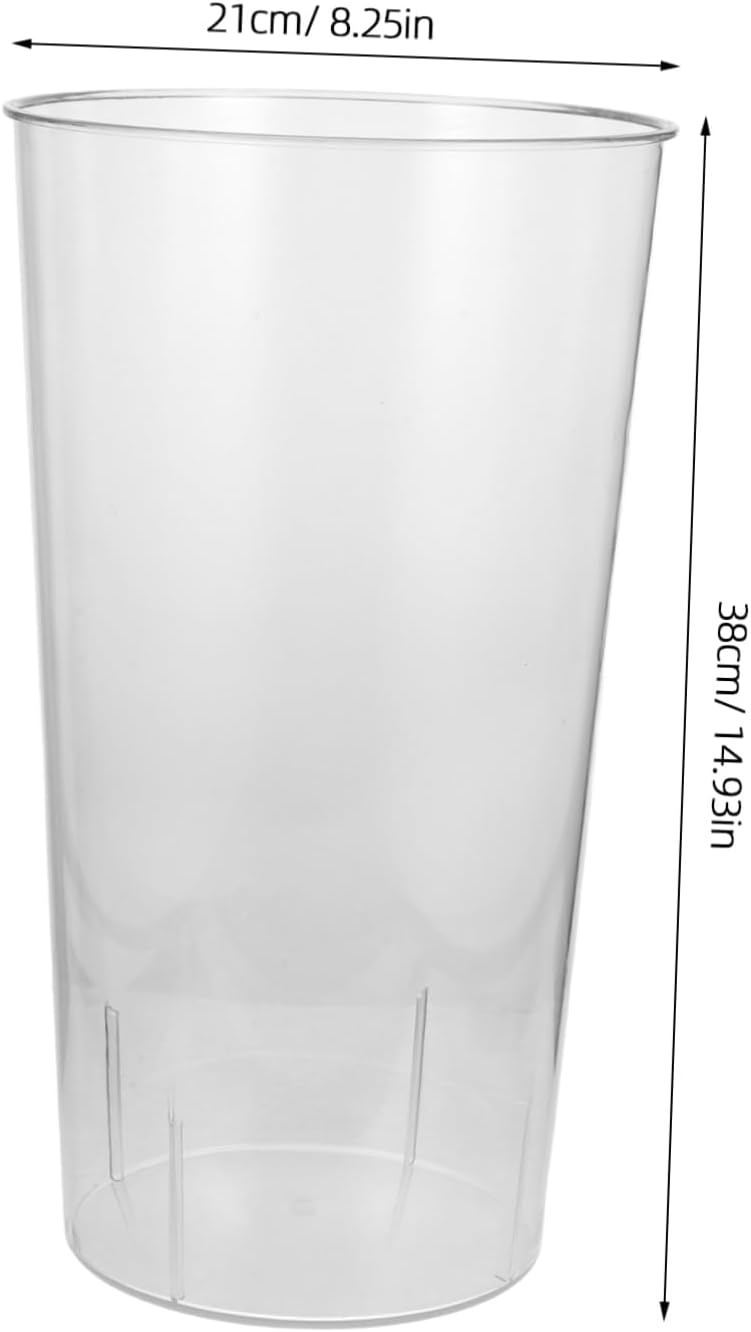 Amosfun Transparent Umbrella Holder Round Deep Clear Plastic Storage Organizer for Entryway Versatile and Space-saving Design Sturdy Pet Material for Drying and Organizing Umbrellas and