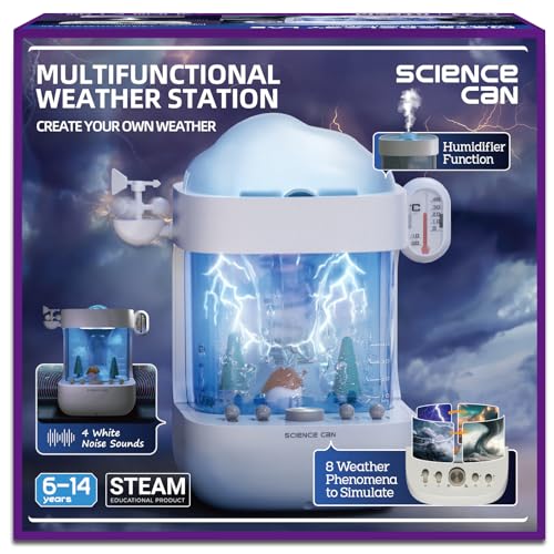 Science Can 3-in-1 Weather Station Toy for Kids STEM Kits for Kids Age 6-8