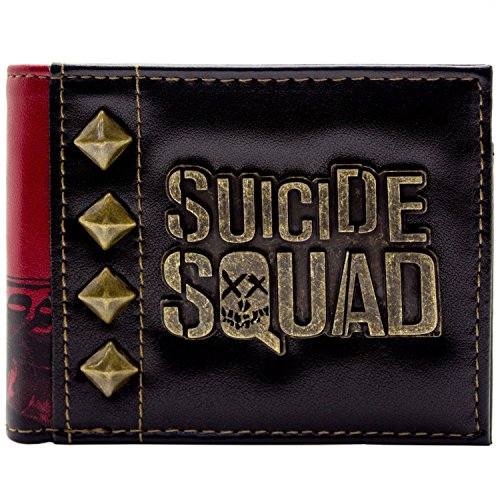 Preisvergleich Produktbild Suicide Squad Harley Quinn Goldabzeichen Schwarz Portemonnaie Geldbörse