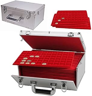 Valigia portamonete con 15 tavoli, per monete da 2 €