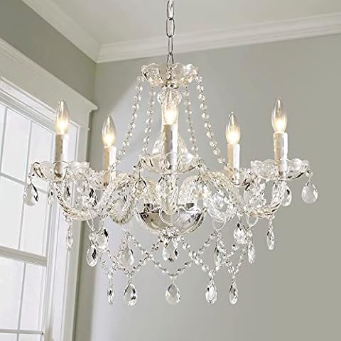 Saint Mossi Contemporary Crystal Chandelier - 5 Lights Cover