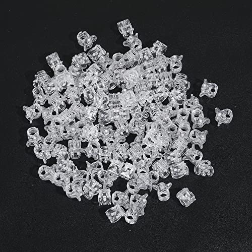 Pack de 100 mini pinzas para cabello de plástico miniatura 1