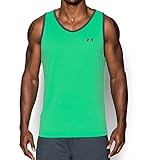 Under Armour Mens UA Tech Tank Top - Medium - Vapor Green/Stealth Gray