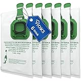 Amigable con alergias: estas 6 bolsas de aspiradora se ajustan como Kobold VK 140/150 bolsas de aspiradora Vоrwerk Original y atrapan las partículas más pequeñas como polen, excrementos de ácaros y esporas de moho