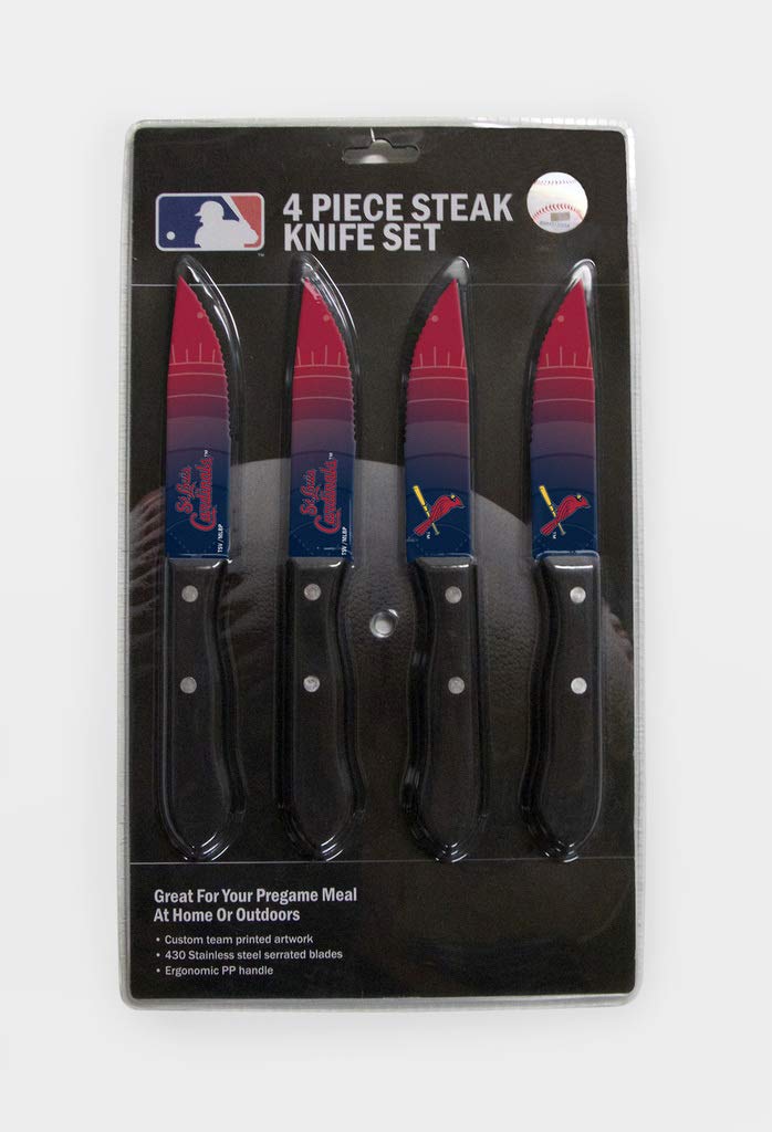 The Sports Vault St. Louis Cardinals Steak Knife Set 4 Pack