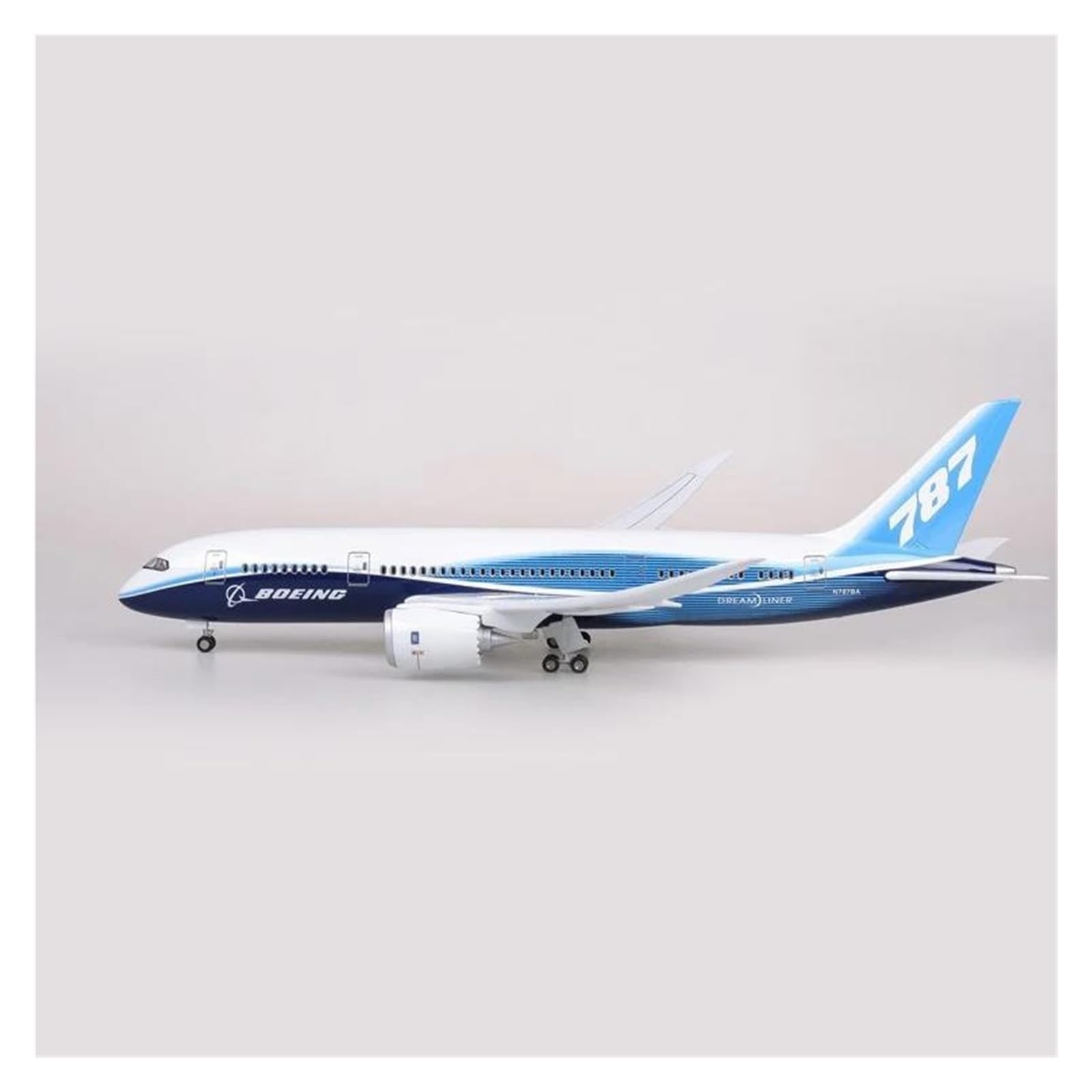 Avión a Escala 1/160 para Boeing 787 Modelo de avión Modelo de avión Modelo de avión de Resina fundida a presión Recuerdos Decorativos Adecuado para exhibición (sin luz)