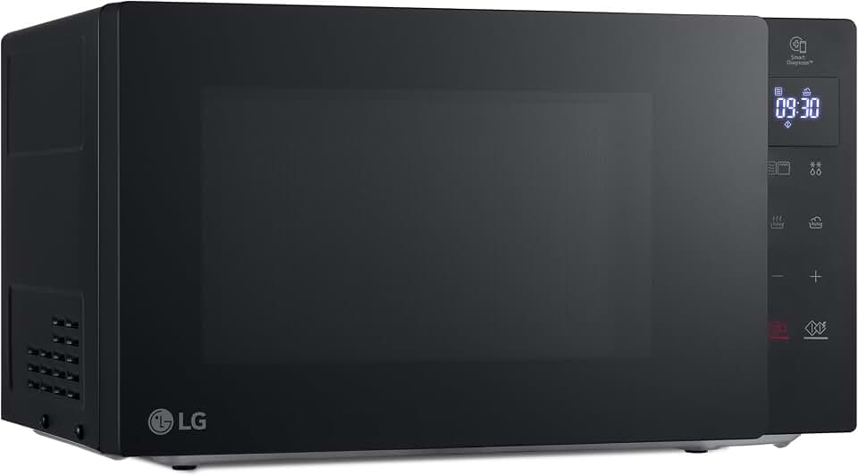 LG MH6032GAS - Microondas con Grill, 2 en 1, Capacidad de 20L y 700W, Pantalla Táctil,Tecnología EasyClean de facil limpieza, Cocina Más Rápido, Mantiene Sabor y Nutrientes, Color Negro