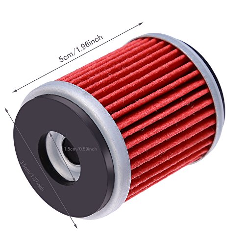 Vkinman Oil Filter Replacement for Yamaha YFZ450 YFZ450R YFZ450W YFZ450X YZ250F YZ450F WR250F(Pack of 10) - Thumbnail 3
