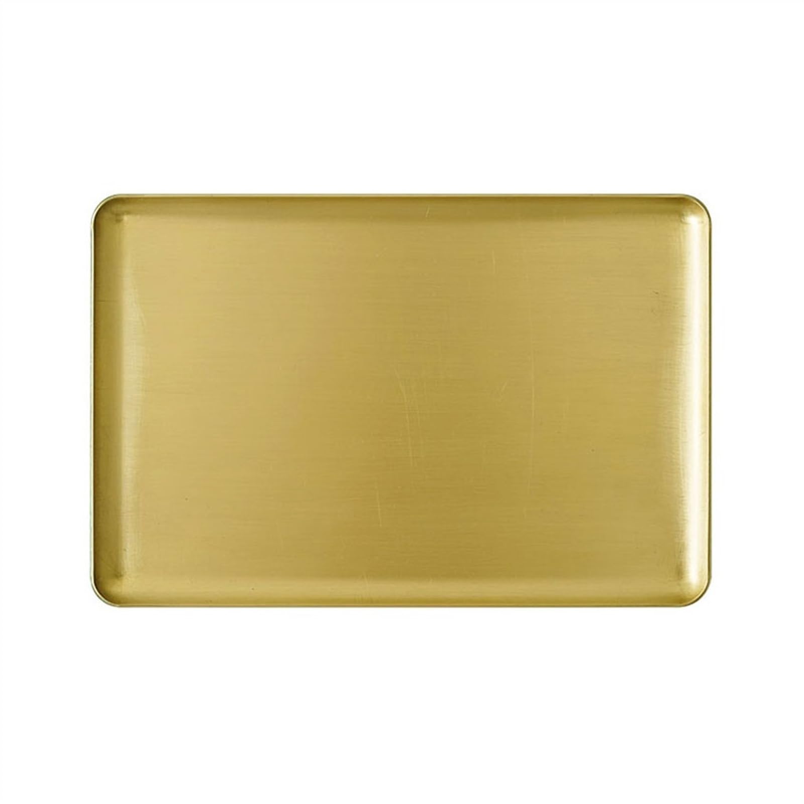 Prettiee Thickened Copper Serving Tray – Slish Detive Metal Breakfast & Jewelry Display Tray for Home Kitchen and Coffee Table – Versatile Sto (C)