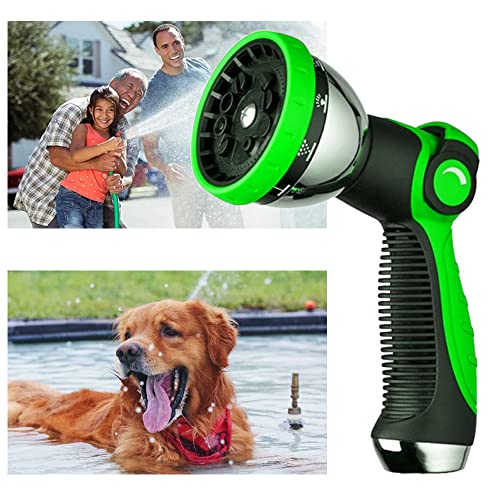 Garden Hose Nozzle Spray Nozzle,10 Hose Metal Duty Watering Patterns Thumb Control On Off Valve, High Pressure Nozzle Sprayer For Watering Plants, Car Wash,Cleaning,Showering Pets #TOP4