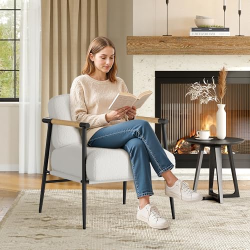 Sillón Acogedor Plegable Beige con Estructura Metálica miniatura 2