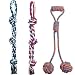 KOOLTAIL XL Rope Dog Toys - 3 Pack Durable Interactive Ball Chew Toy for Strong Aggressive Large Dogs