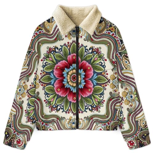 Blouson thermique femme contre le froid hivernal avec capuche et zip confort
