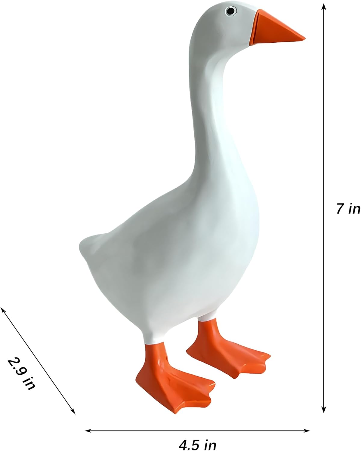 Desk Goose 7 Inch Desktop Goose Statue Funny Goose Figurine for Office Table or Home Decorations Idea for Women