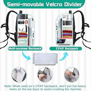 LEFOR·Z Travel Backpack Bag Compatible with ResMed AirSense 9/10/11,Philip,Respironics Dreamstation CPAP Machine and Supplies