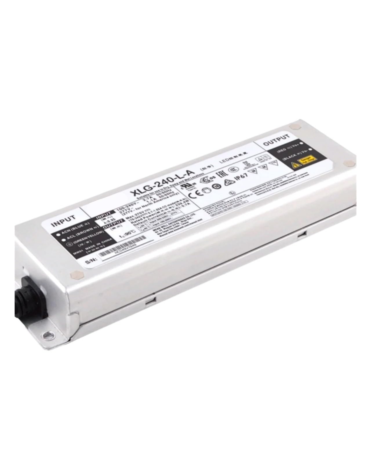 Alimentation à découpage XLG-240-48-ABV bloc tension constante 48V 5A transformateur 240W