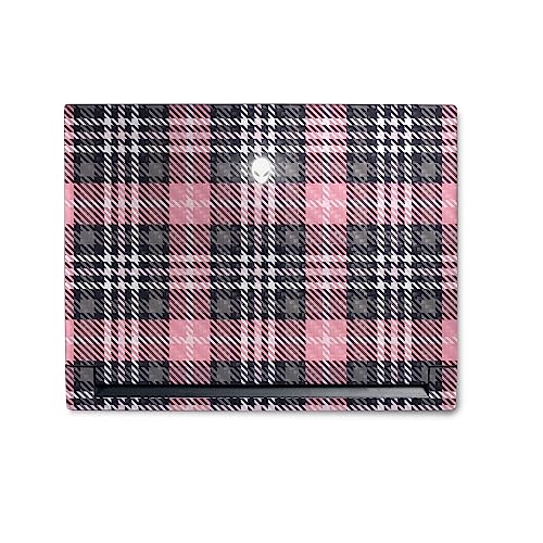 Image of MightySkins Carbon Fiber Skin Compatible with Alienware M18 R1 (2023) Full Wrap Kit - Pink Plaid | Protective, Durable Textured Carbon Fiber Finish | Easy to Apply & Change Styles | Made in The USA