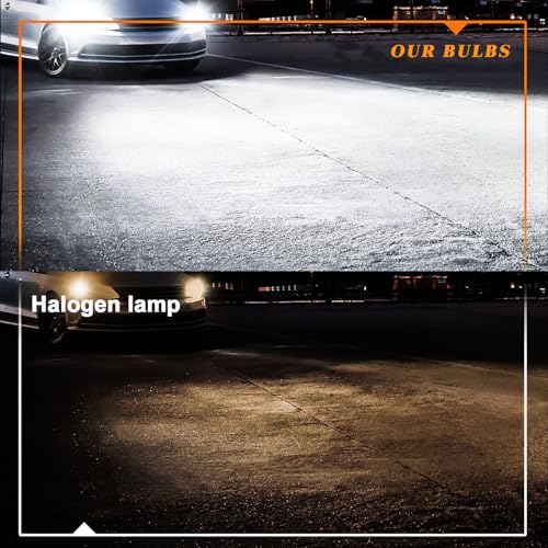 For Jeep Compass 2014-2018 LED Fog Light Bulbs, H8/H11 LED Fog Light Bulbs, 12V 120W 6000K Cool White, 500% Brighter, Plug and Play, IP68 Waterproof, Pack of 2