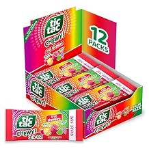 TIC TAC CHEWY! Fruit Adventure Candy, Bulk 12 Pack, Fruity Chewy Candy, Share Size, 3.04 oz Each Packaging May Vary