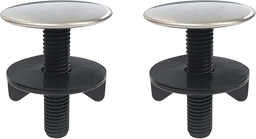 2 piezas de grifo de cocina cubierta de agujero de fregadero placa de orificio de grifo cubierta de tapón de metal cepillado acero inoxidable