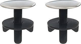 2 Pieces Kitchen Faucet Hole Cover Sink Tap Hole Plate Stopper Cover Brushed Metal Stainless Steel Plug Kitchen Sink Hole Cover
